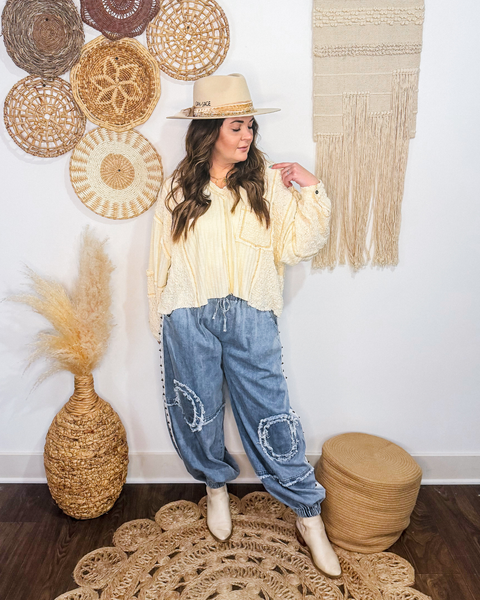 Buttercream Bliss Balloon Sleeve Top