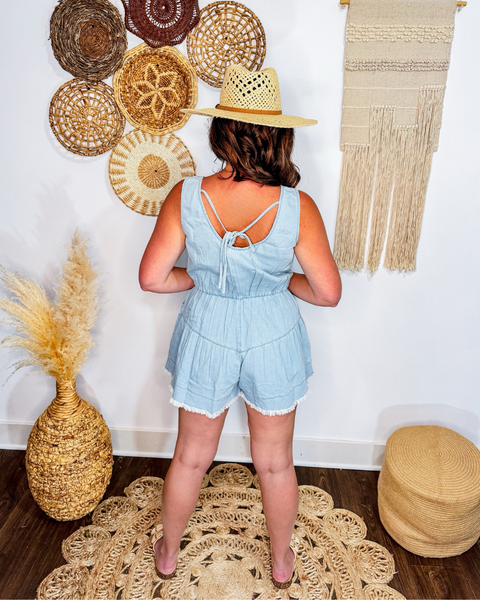 Dockside Blues Denim Romper