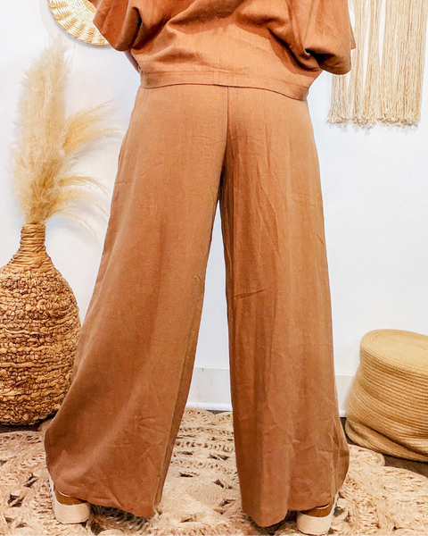 Cabana Linen Woven Pants (Rattan)