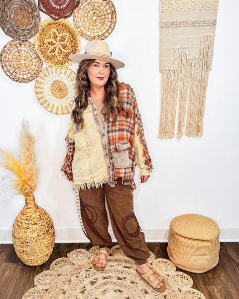 Harvest Trail Fringe Shacket