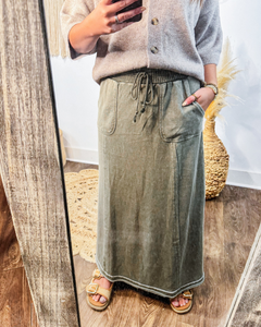 Mosswood Maxi Skirt (Olive)