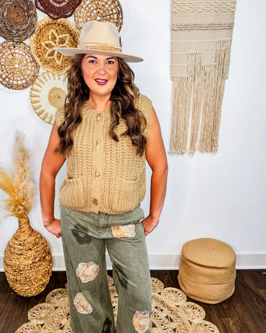 Golden Grain Chunky Vest
