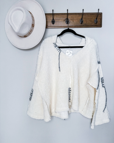 Woolly Mammoth Sherpa Sweater (Ivory)