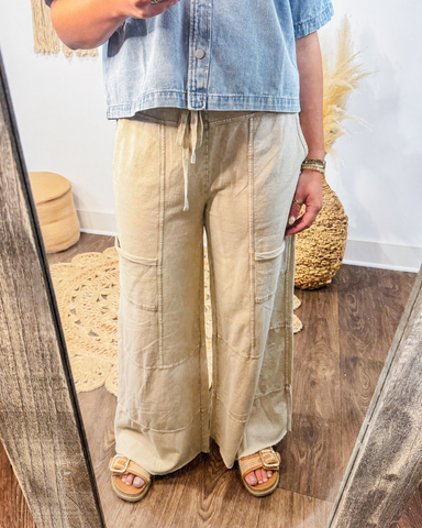 Bonfire Nights Cargo Sweatpants (Light Mocha)