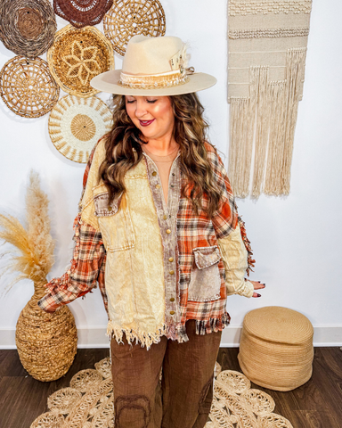 Harvest Trail Fringe Shacket