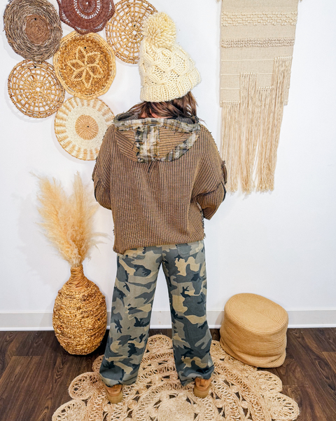 The Quiet Time Thermal Plaid Top