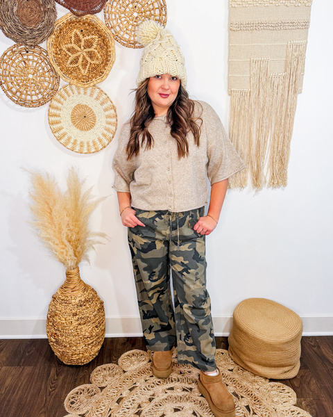 The In-Between Quarter Sleeve Cardigan (Light Mocha)