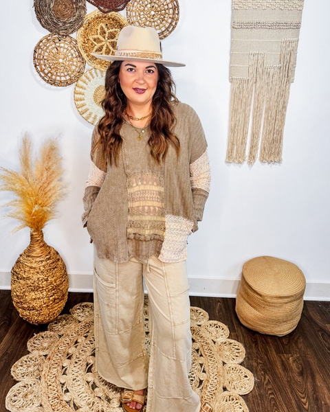 Maple + Lace Hooded Top