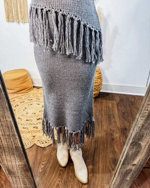 Moonlit Fringe Skirt