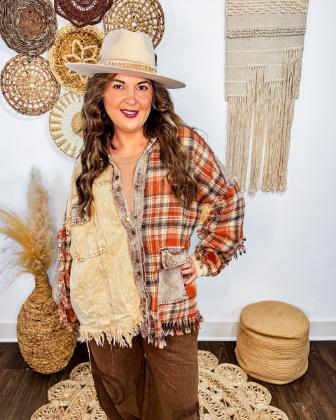 Harvest Trail Fringe Shacket