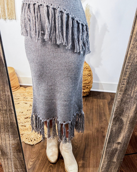 Moonlit Fringe Skirt