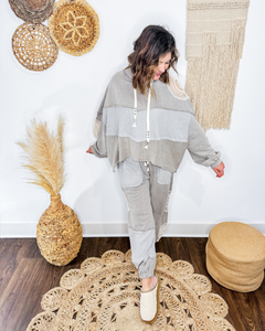 Chic + Crochet Sweatpants (Atomic Silver)