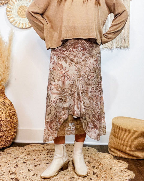 Marlowe Handkerchief Midi Skirt