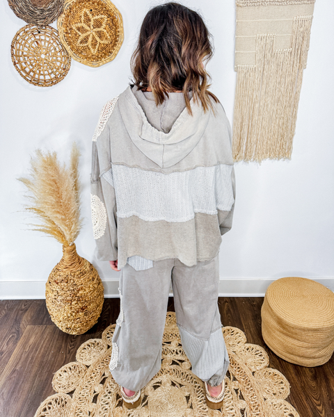 Chic + Crochet Sweatpants (Atomic Silver)