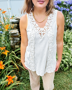 Twisted Vine Eyelet Top