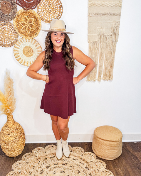 Cabernet Flare Dress