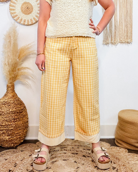 Honey Dreams Gingham Pants