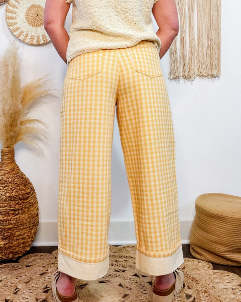 Honey Dreams Gingham Pants