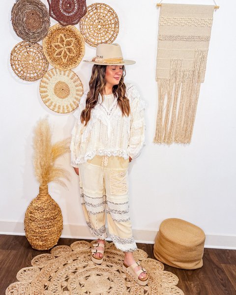 Ruffles + Eyelet Feminine Top