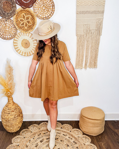 Cedar Hollow Pleated Flare Dress