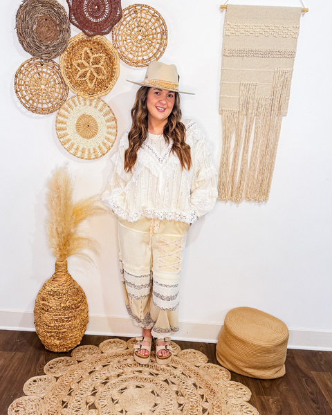 Ruffles + Eyelet Feminine Top