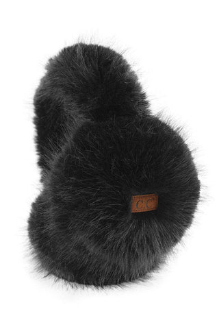 Faux Fur Cozy Earmuffs (Black)