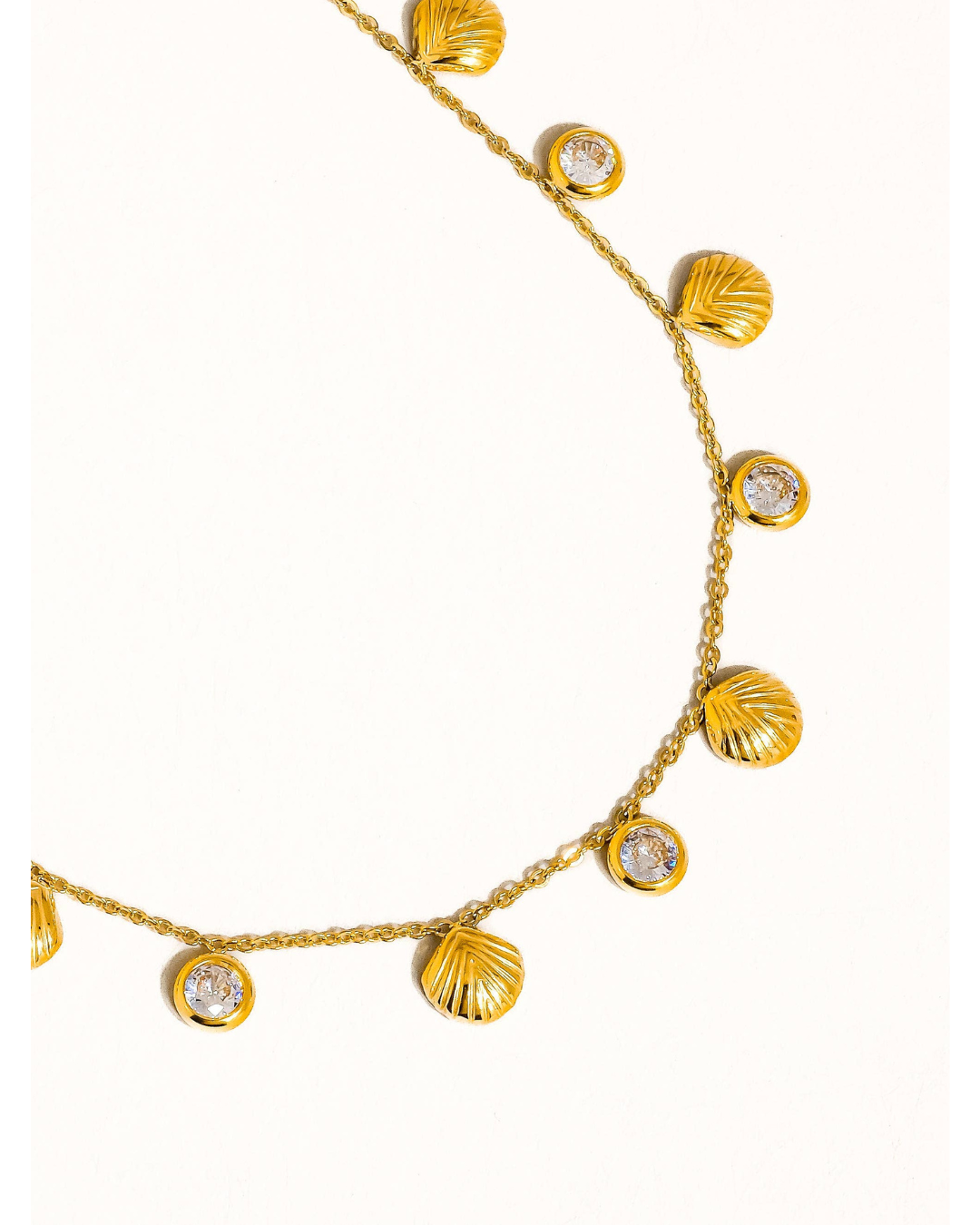 Sylvain 18K Gold Non-Tarnish Shell Charm Necklace