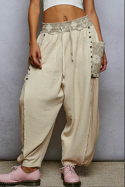 Oatstone Paisley Pocket Pants