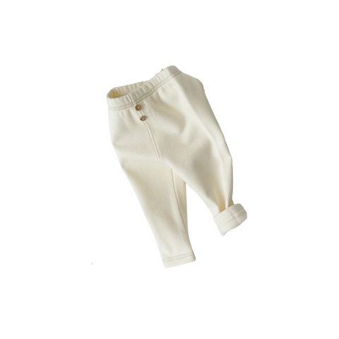 Carter Ribbed Bottoms (Cream)
