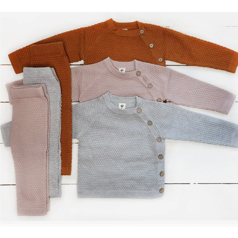 Noah Cotton Knit Set (Rustic Brown)